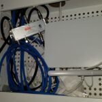 Fiber and TV installed in cabinet